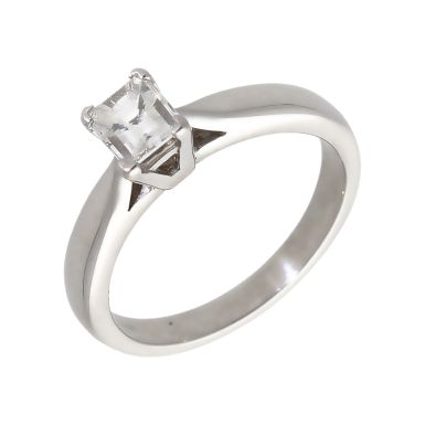 Pre-Owned Platinum 0.51ct Millenium Cut Diamond Solitaire Ring