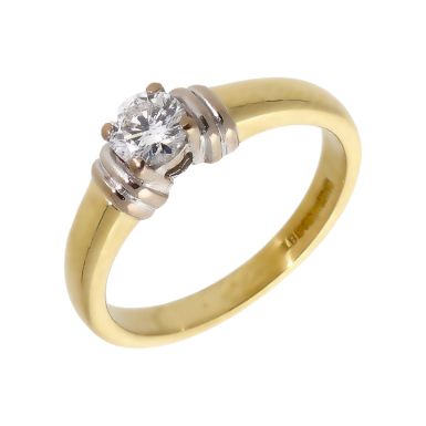 Pre-Owned 18ct Gold 0.25 Carat Diamond Solitaire Ring