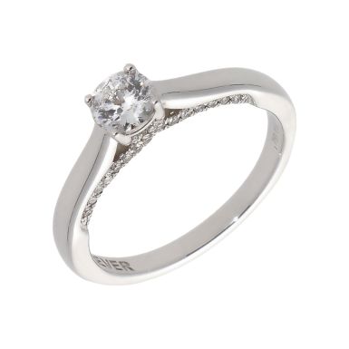 Pre-Owned 18ct White Gold 0.50ct Forever Diamond Solitaire Ring