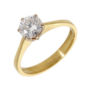 Pre-Owned 18ct Yellow Gold 1.03 Carat Diamond Solitaire Ring