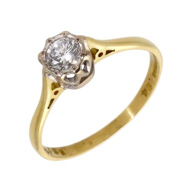 Pre-Owned 18ct Yellow Gold 0.24 Carat Diamond Solitaire Ring