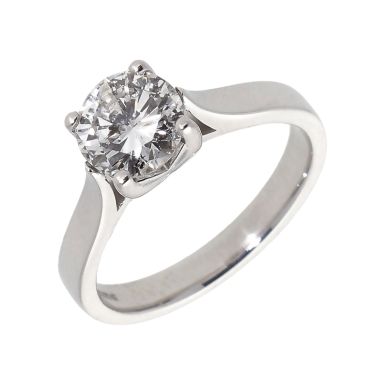Pre-Owned 18ct White Gold 1.18 Carat Diamond Solitaire Ring