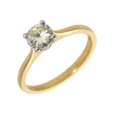 Pre-Owned 18ct Yellow Gold 0.71 Carat Diamond Solitaire Ring