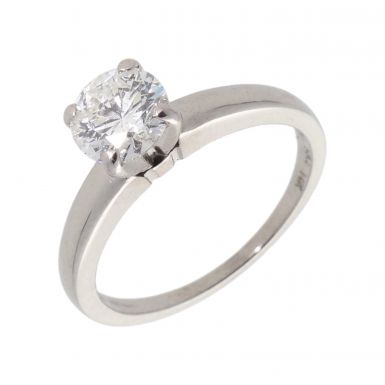 Pre-Owned 14ct White Gold 1.04 Carat Diamond Solitaire Ring