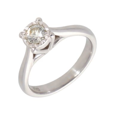 Pre-Owned 9ct White Gold 0.25 Carat Diamond Solitaire Ring