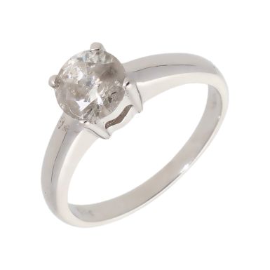 Pre-Owned 9ct White Gold 1.08 Carat Diamond Solitaire Ring