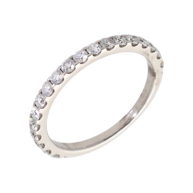 Pre-Owned 9ct White Gold 0.57 Carat Diamond 3/4 Eternity Ring