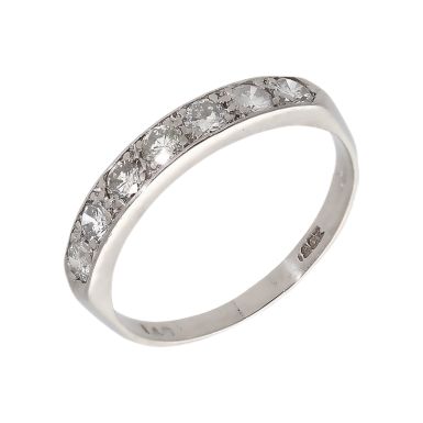 Pre-Owned 18ct White Gold Diamond Half Eternity Ring