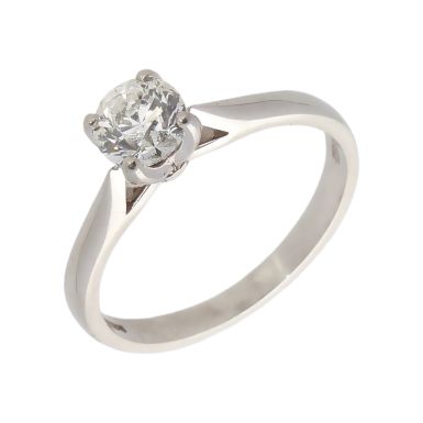 Pre-Owned Platinum 0.70 Carat Diamond Solitaire Ring