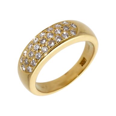 Pre-Owned 18ct Gold 0.25 Carat Diamond Band Style Dress Ring