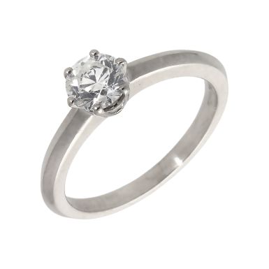 Pre-Owned Platinum 0.60 Carat Diamond Solitaire Ring