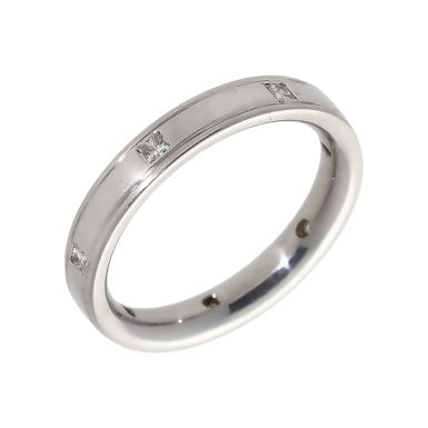Pre-Owned Platinum Princess Cut Diamond Set Band Ring