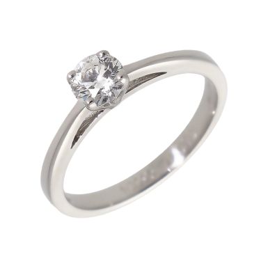 Pre-Owned 18ct White Gold 0.50 Carat Diamond Solitaire Ring