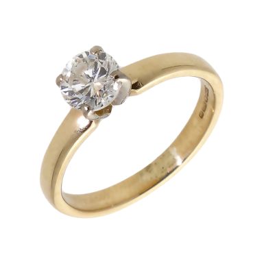 Pre-Owned 9ct Yellow Gold 0.69 Carat Diamond Solitaire Ring