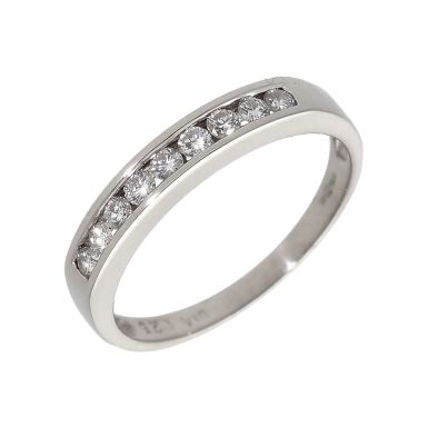 Pre-Owned 18ct White Gold 0.25 Carat Diamond Half Eternity Ring