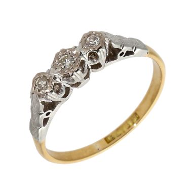 Pre-Owned Vintage Diamond Trilogy Ring