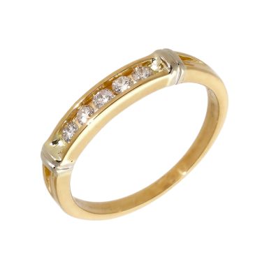 Pre-Owned 18ct Gold 0.15 Carat Diamond 5 Stone Eternity Ring