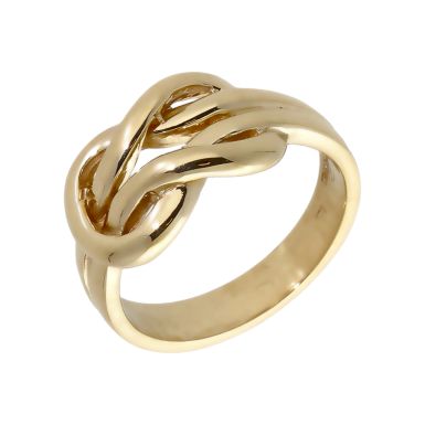 Pre-Owned 9ct Yellow Gold Infinite Knot Dress Ring