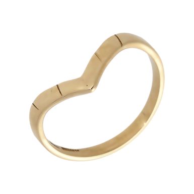Pre-Owned 9ct Yellow Gold Half Wishbone Ring