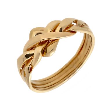 Pre-Owned 9ct Yellow Gold Puzzle Ring