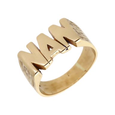 Pre-Owned 9ct Yellow Gold Heavy Nan Ring