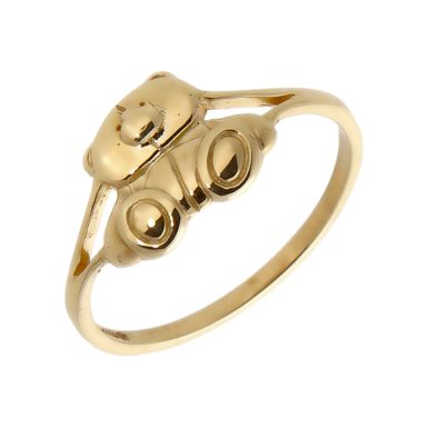 Pre-Owned 9ct Yellow Gold Childs Forever Friends Teddy Bear Ring