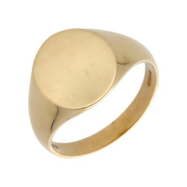 Pre-Owned 9ct Yellow Gold Polished Signet Ring