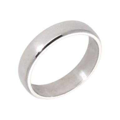 Pre-Owned 9ct White Gold 5mm Wedding Band Ring