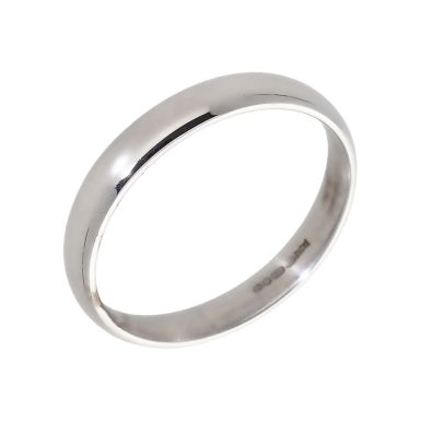 Pre-Owned 9ct White Gold 3mm Wedding Band Ring