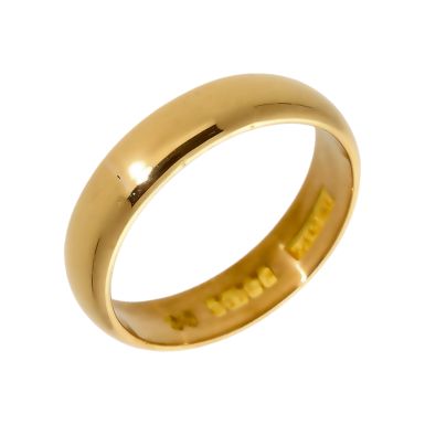 Pre-Owned 22ct Yellow Gold 5mm Wedding Band Ring