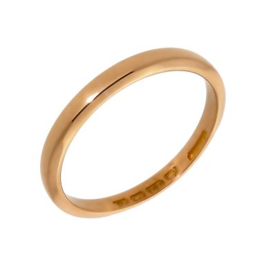 Pre-Owned 22ct Yellow Gold 2.5mm Wedding Band Ring