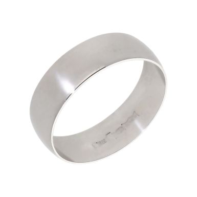 Pre-Owned 9ct White Gold 6mm Wedding Band Ring