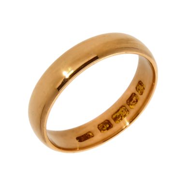 Pre-Owned Vintage 1906 22ct Gold 4mm Wedding Band Ring