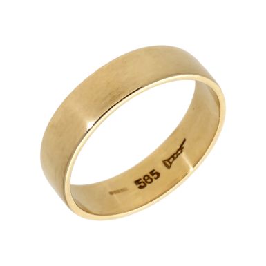 Pre-Owned 14ct Yellow Gold 6mm Wedding Band Ring