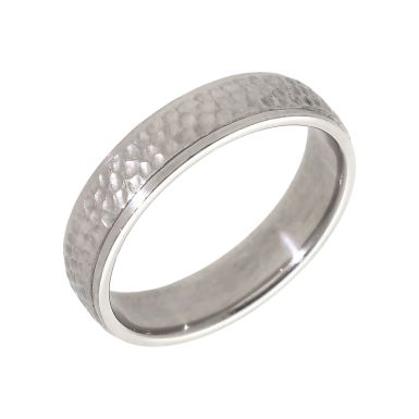 Pre-Owned Platinum 5mm Patterned Wedding Band Ring