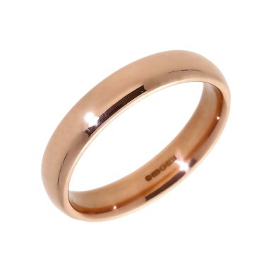 Pre-Owned 9ct Rose Gold 4mm Wedding Band Ring