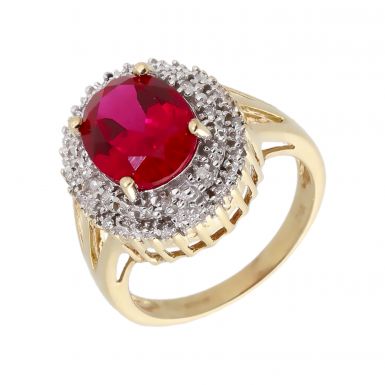 Synthetic Ruby Rings | Second Hand 