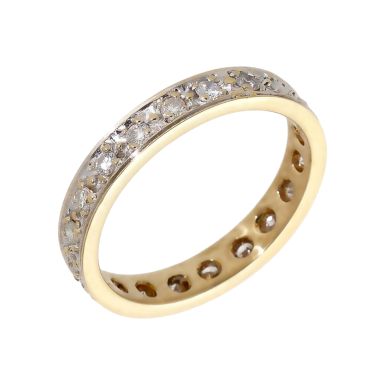 Pre-Owned 9ct Gold 0.50 Carat Diamond Full Eternity Band Ring