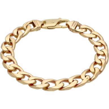 Pre-Owned 9ct Yellow Gold 7.75 Inch Heavy Curb Bracelet