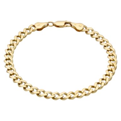Pre-Owned 9ct Yellow Gold 7.5 Inch Curb Bracelet