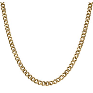 Pre-Owned 9ct Gold 16 Inch Albert Style Curb Chain Necklace