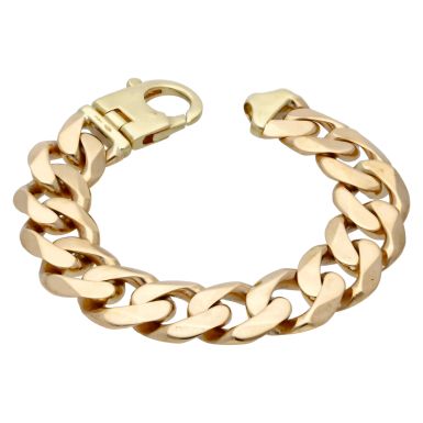 Pre-Owned 9ct Yellow Gold 9.5 Inch Heavy Curb Bracelet