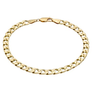 Pre-Owned 9ct Yellow Gold 9 Inch Curb Bracelet