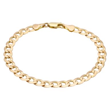 Pre-Owned 9ct Yellow Gold 7 Inch Curb Bracelet