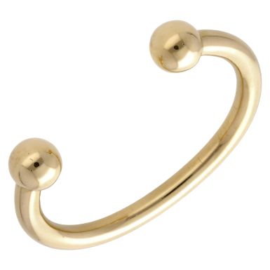 Pre-Owned 9ct Yellow Gold Heavy Solid Ball Torque Bangle