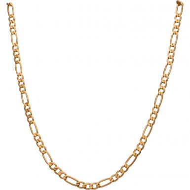 Pre-Owned 9ct Yellow Gold 17.5 Inch Figaro Chain Necklace