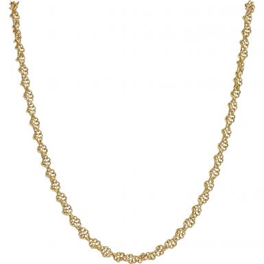 Pre-Owned 9ct Yellow Gold 18 Inch Fancy Twist Chain Necklace