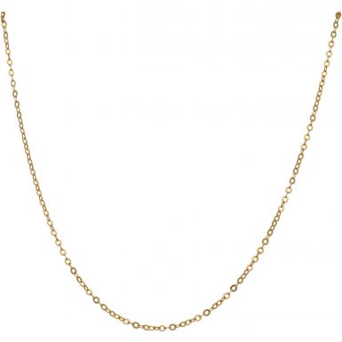 Pre-Owned 9ct Yellow Gold 28 Inch Trace Chain Necklace