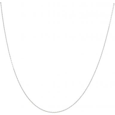 Pre-Owned 18ct White Gold 21 Inch Belcher Chain Necklace