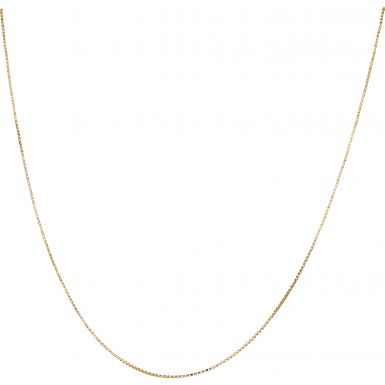 Pre-Owned 18ct Yellow Gold 21 Inch Box Link Chain Necklace